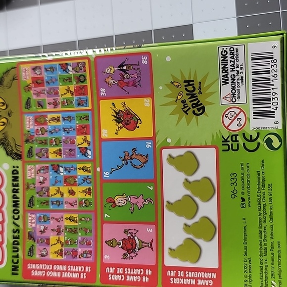 The Grinch Family Bingo GAME G6 - Picture 2 of 2